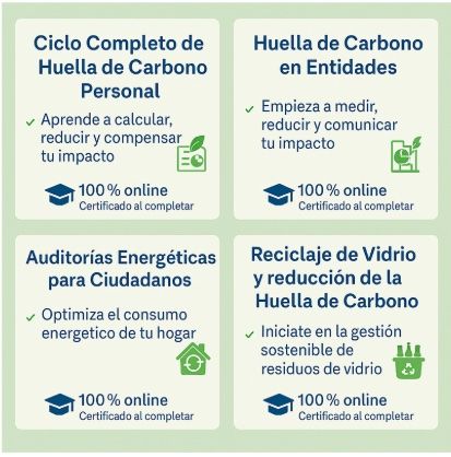 Cursos Web de la asociación huella de carbono